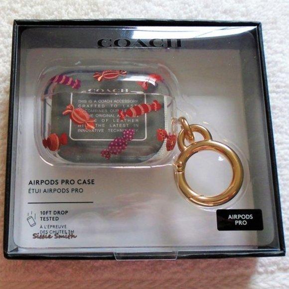 NWT Coach Airpods Pro Case with Candy Print - Picture 2 of 4